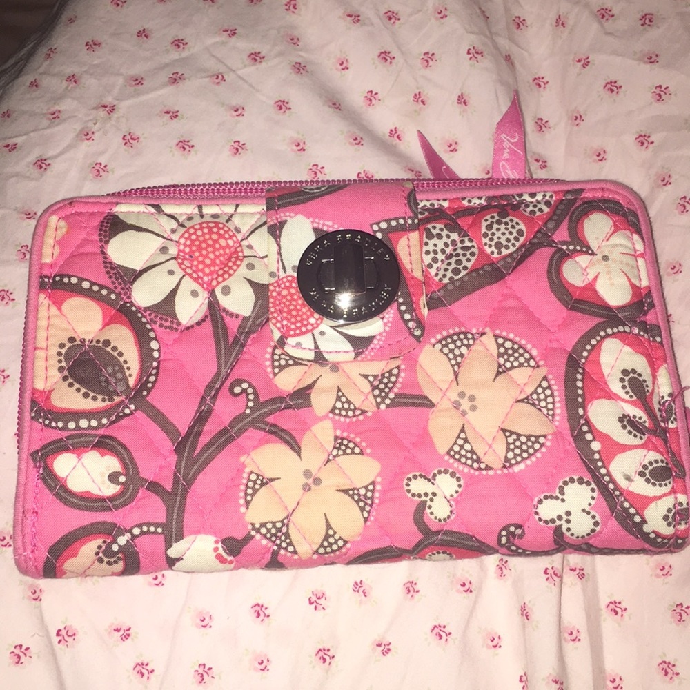 Vera Bradley pink wallet/clutch